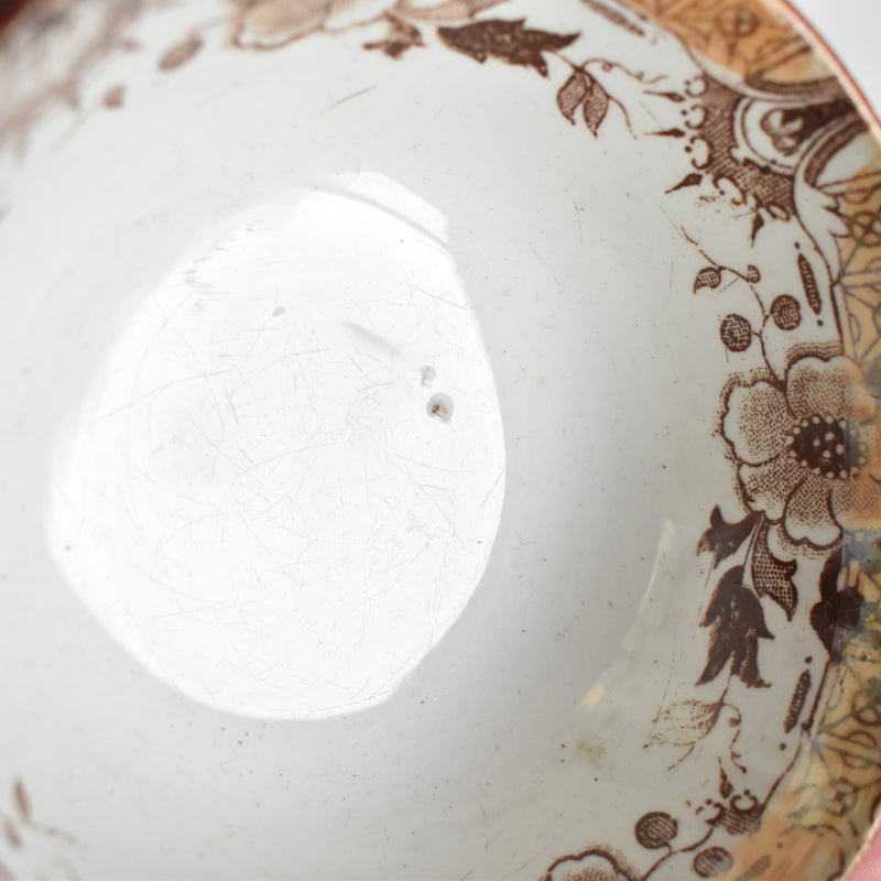 Antique Cup & Saucer Sarreguemines Kyoto B