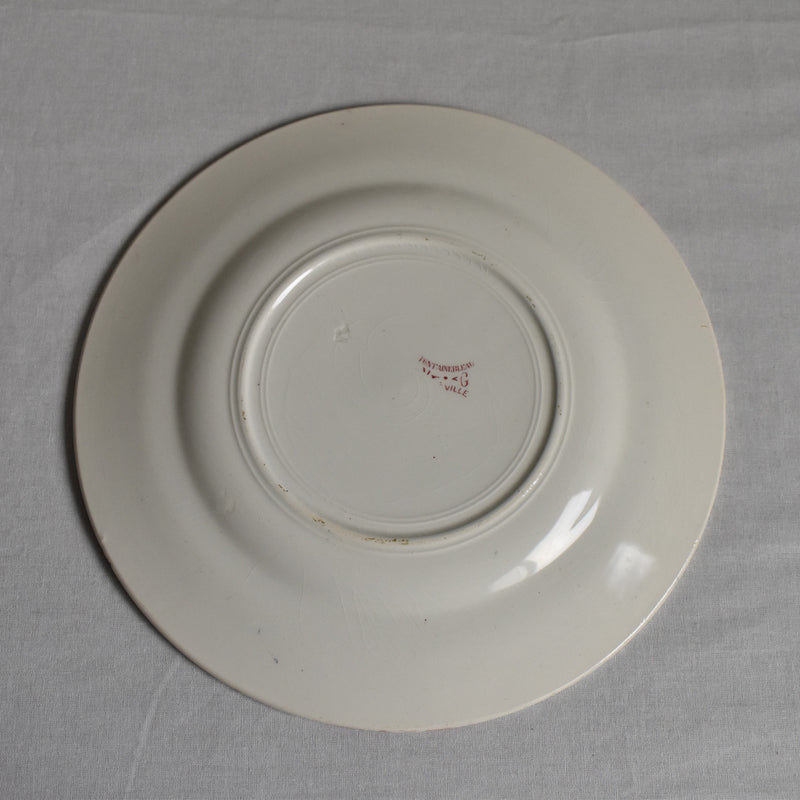 アンティークプレート  リュネヴィル　Fontainebleau C