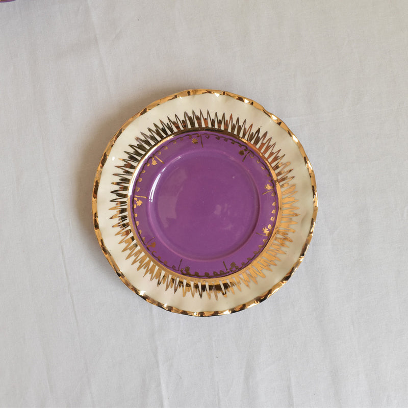 ア.ドラサンヴァル A.Dressinval チョコレートカップ＆ソーサー パープル