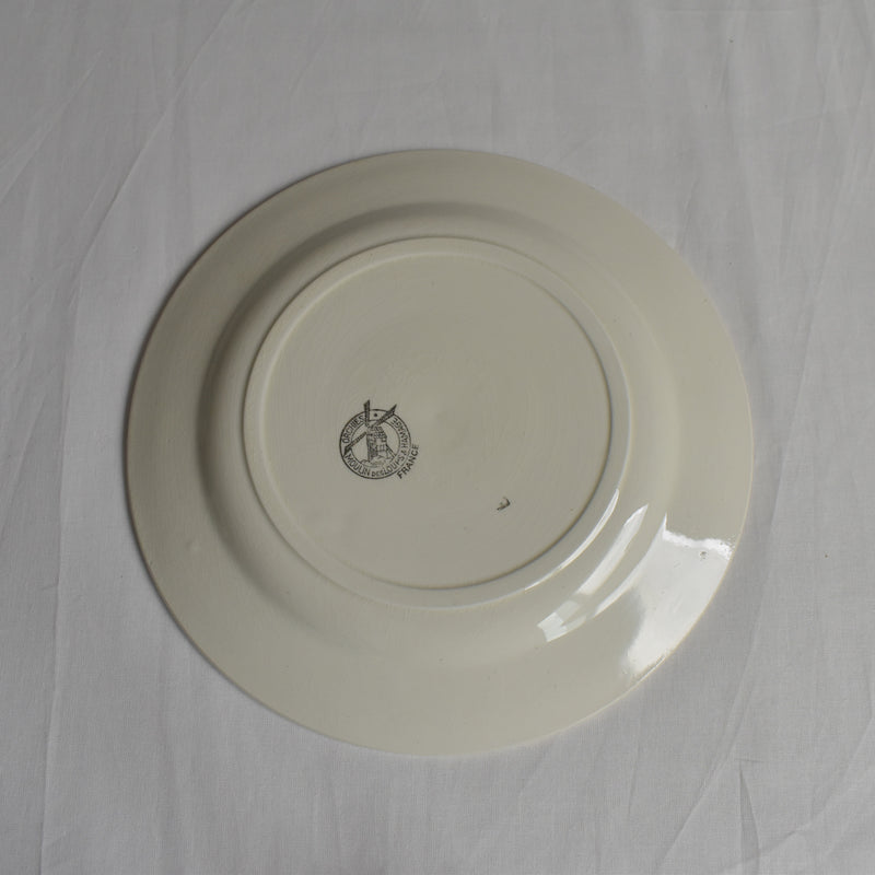 Vintage plate Moulin des Loups Raisin D
