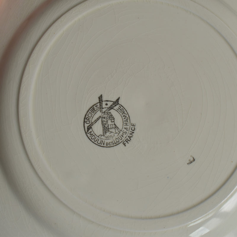 Vintage plate Moulin des Loups Raisin D