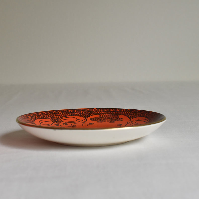 Antique Cup & Saucer Sarreguemines Trefle A