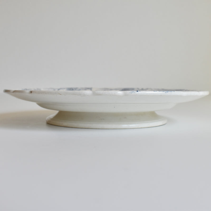 Antique Footed Plate KG Lunéville Kléber
