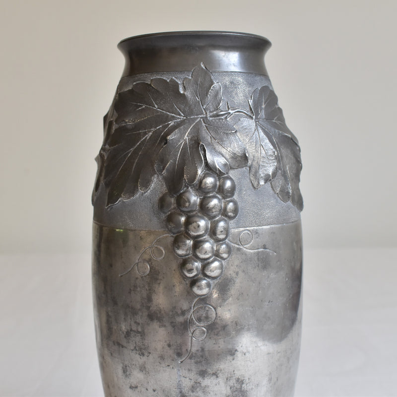 アンティークピューター 花瓶 A.VILLIEN