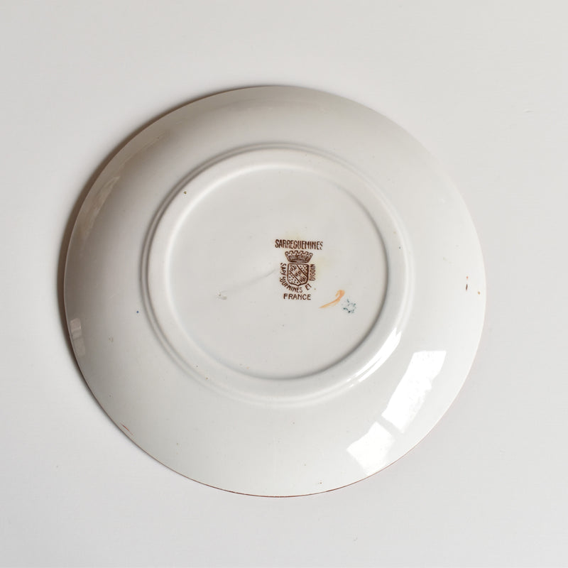 Antique cup & saucer Sarreguemines Kyoto C