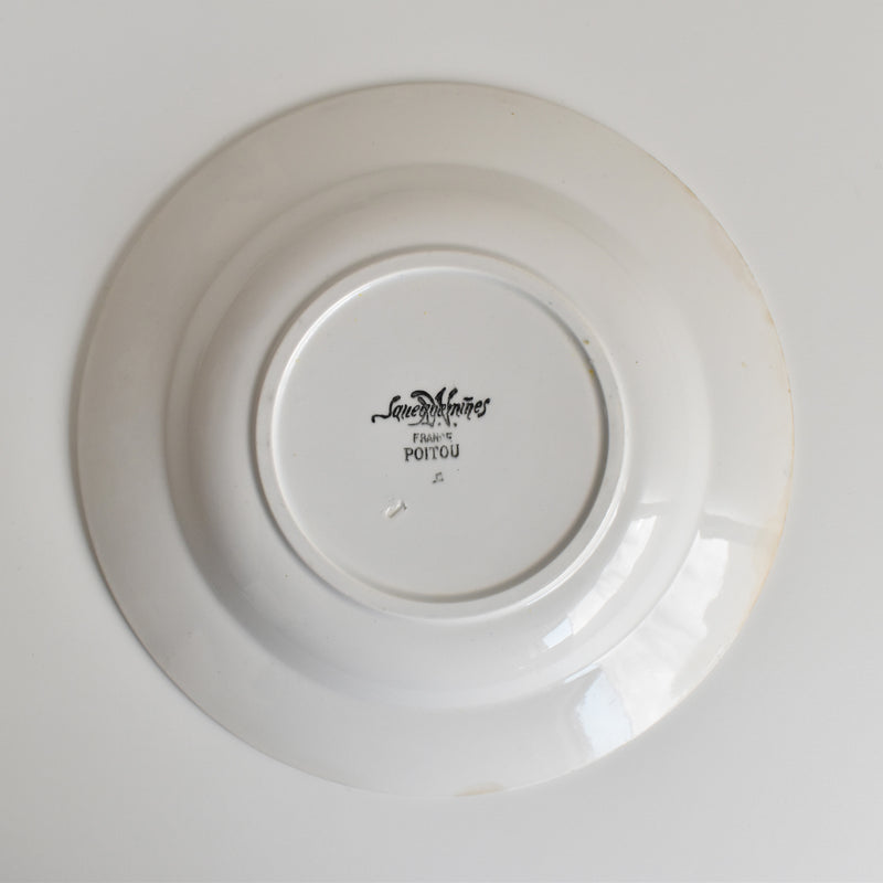Vintage Deep Plate, Digoin & Sarreguemines "Poitou"