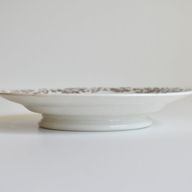 Antique Pedestal Plate FF Peksonnu Liseron