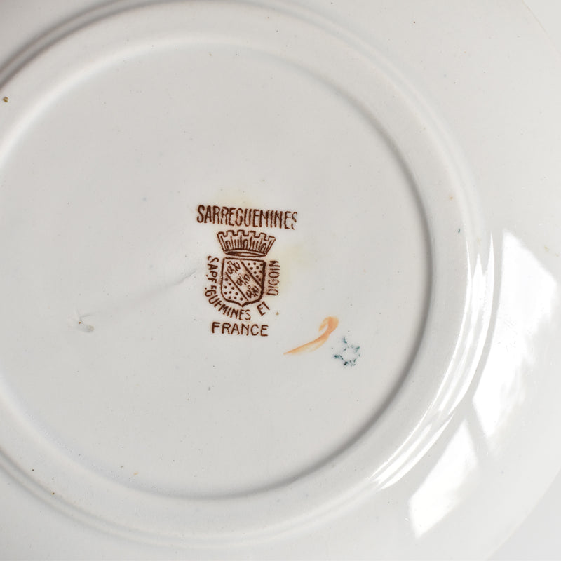 Antique cup & saucer Sarreguemines Kyoto C