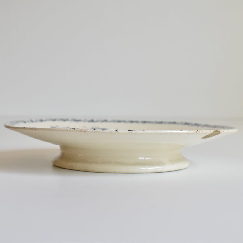 Antique pedestal plate - Badonviller