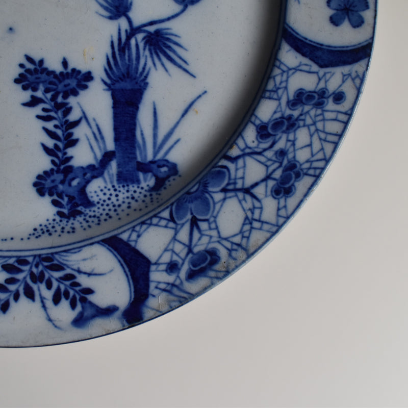 Antique Plate Creil et Montereau Japon 21.5cm E
