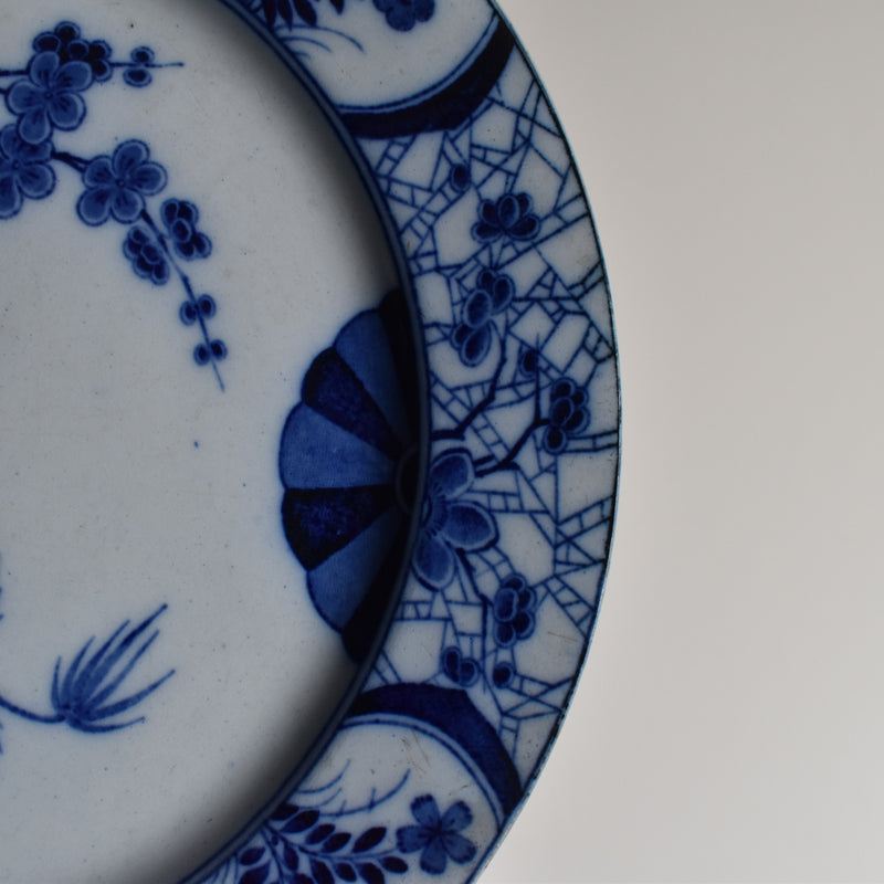 Antique Plate Creil et Montereau Japon 21.5cm E