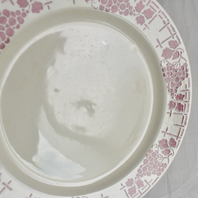 Vintage plate Moulin des Loups Raisin D
