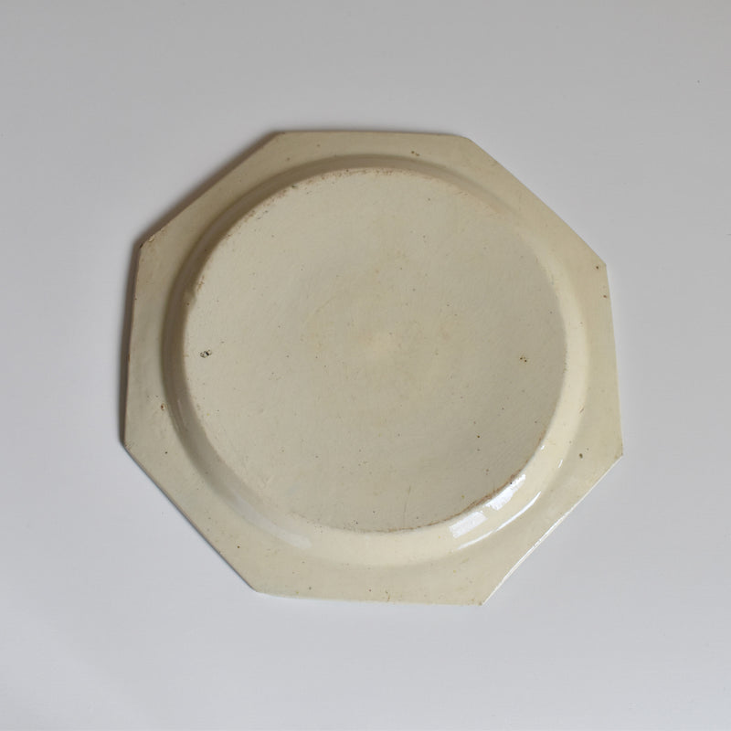 Antique Octagonal Plate, Liseret Vert C
