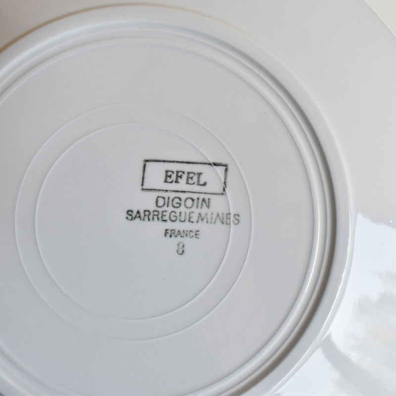 Vintage Plate: Digoin & Sarreguemines Efel B (On display at our Osaka store)