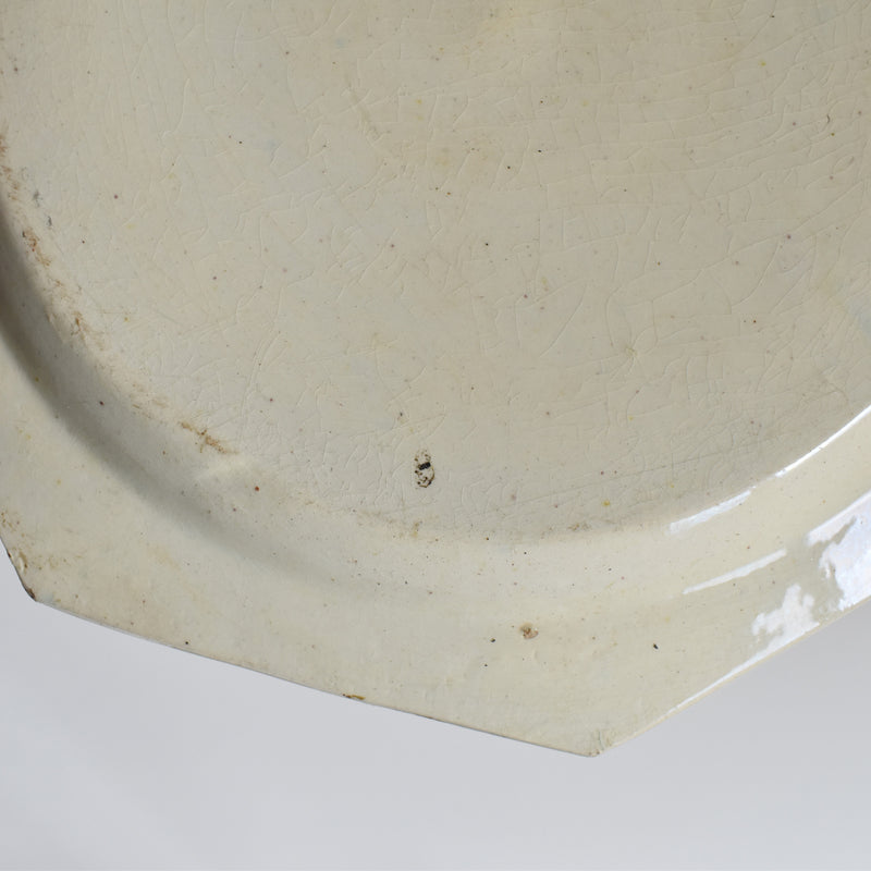 Antique Octagonal Plate, Liseret Vert C