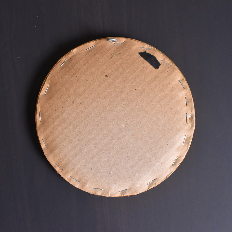 Antique Frame Round with Cross Stitch
