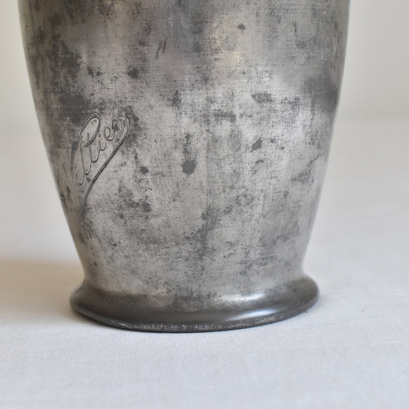 アンティークピューター 花瓶 A.VILLIEN