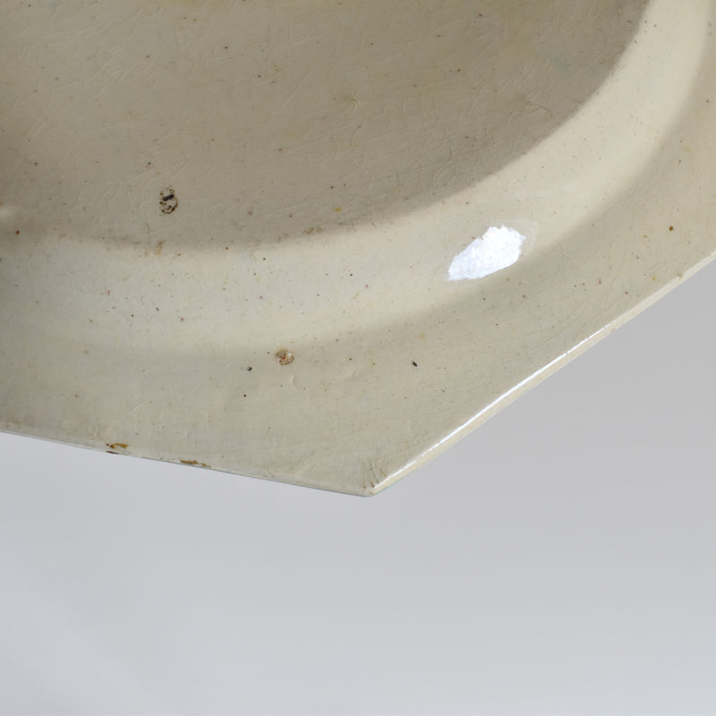 Antique Octagonal Plate, Liseret Vert C