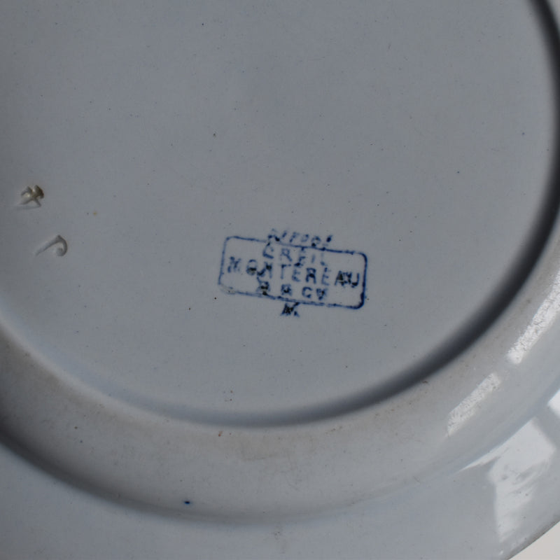 Antique Plate, Creil et Montereau, Japon, 21.5cm, F