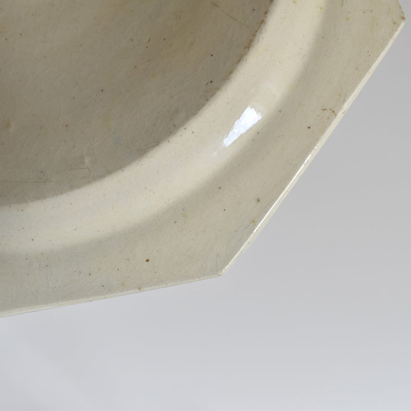 Antique Octagonal Plate, Liseret Vert C