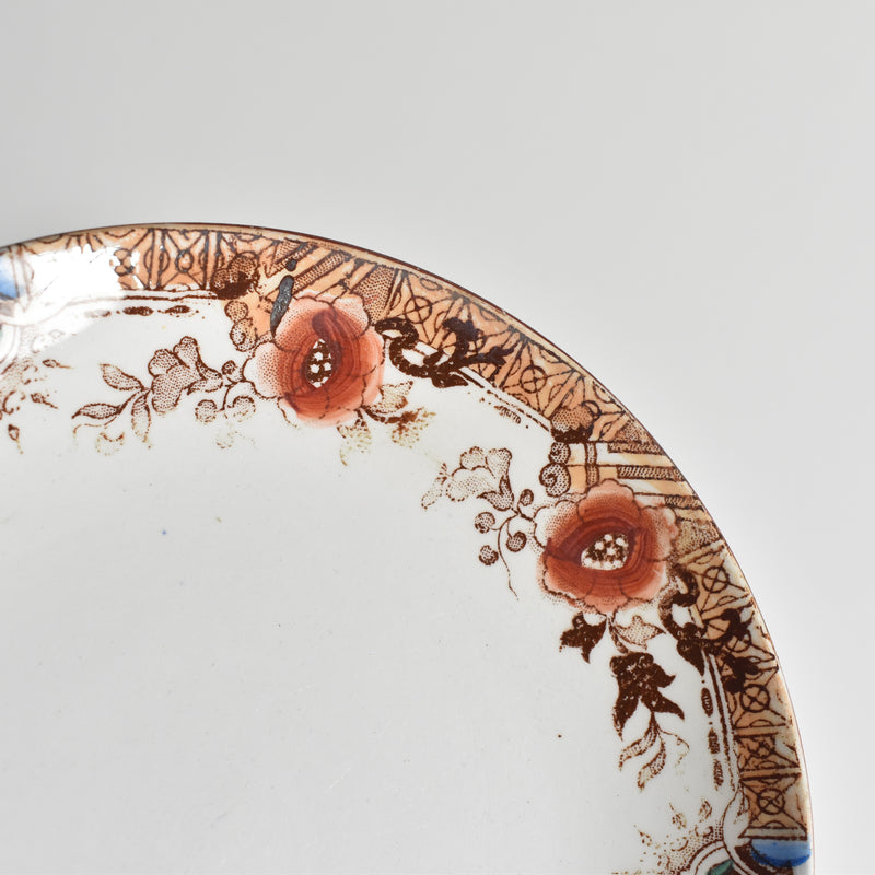 Antique cup & saucer Sarreguemines Kyoto C