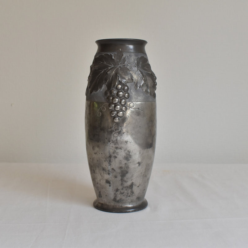 アンティークピューター 花瓶 A.VILLIEN