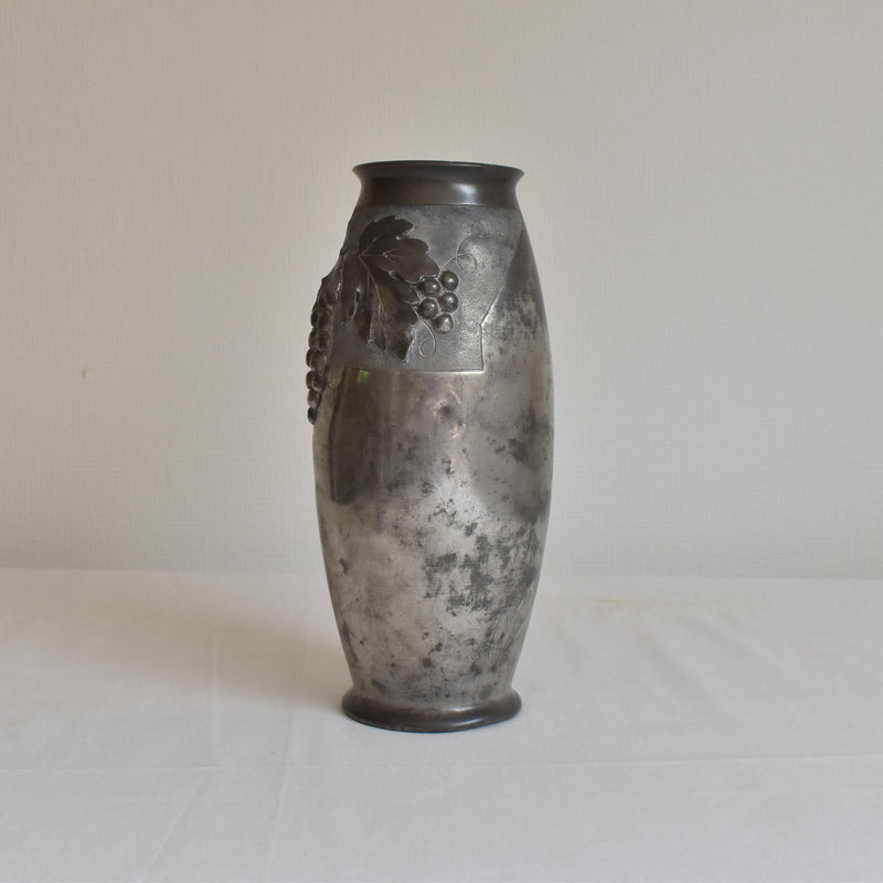 アンティークピューター 花瓶 A.VILLIEN