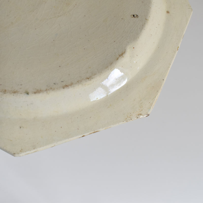 Antique Octagonal Plate, Liseret Vert C