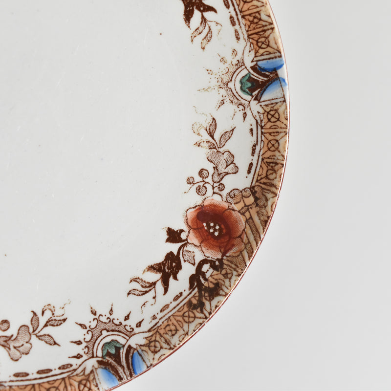 Antique cup & saucer Sarreguemines Kyoto C