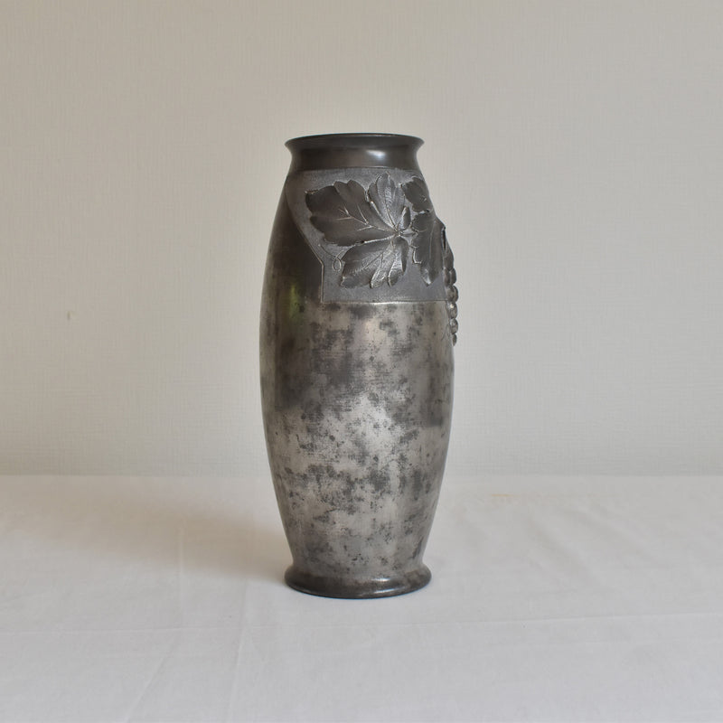 アンティークピューター 花瓶 A.VILLIEN