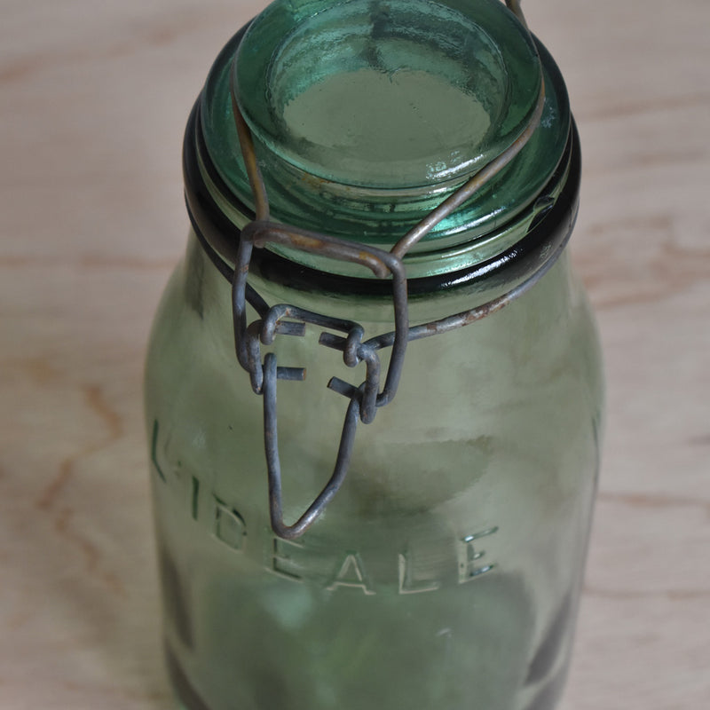 ヴィンテージ  ガラス　容器 L'ideal A