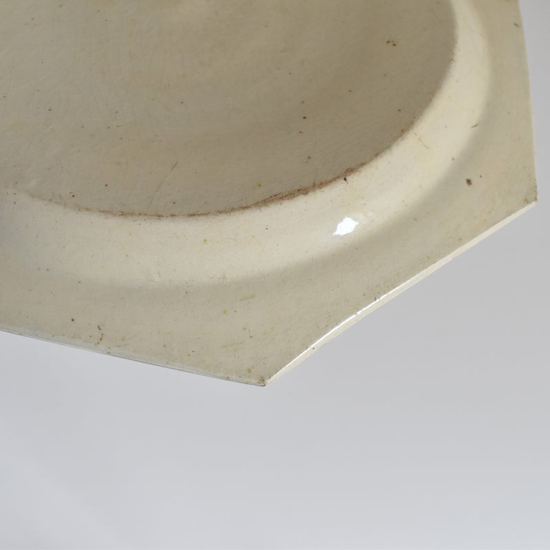 Antique Octagonal Plate, Liseret Vert C
