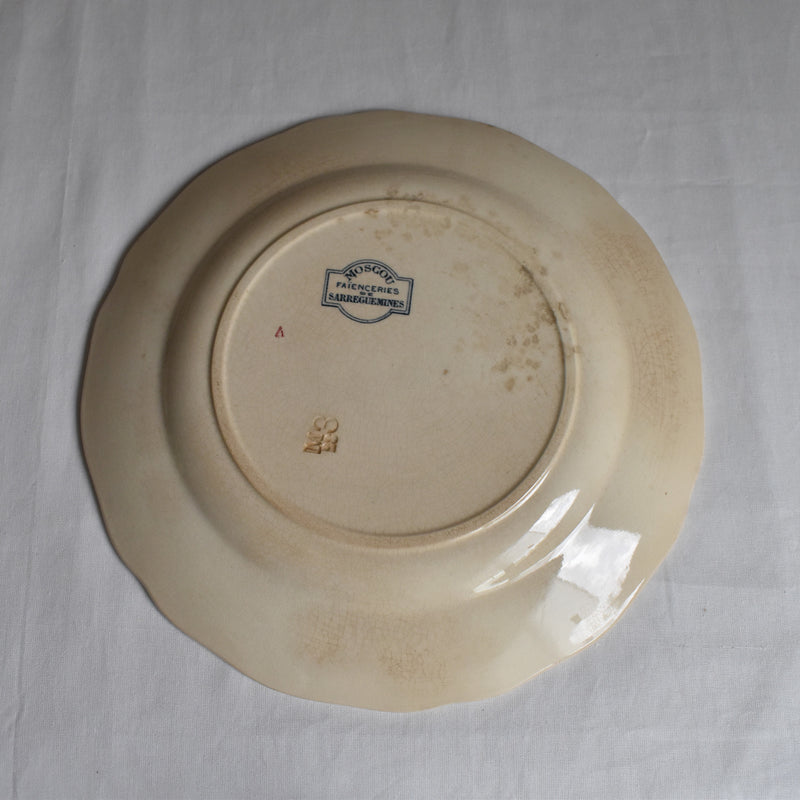 Antique Plate, Sarreguemines "Moscou"