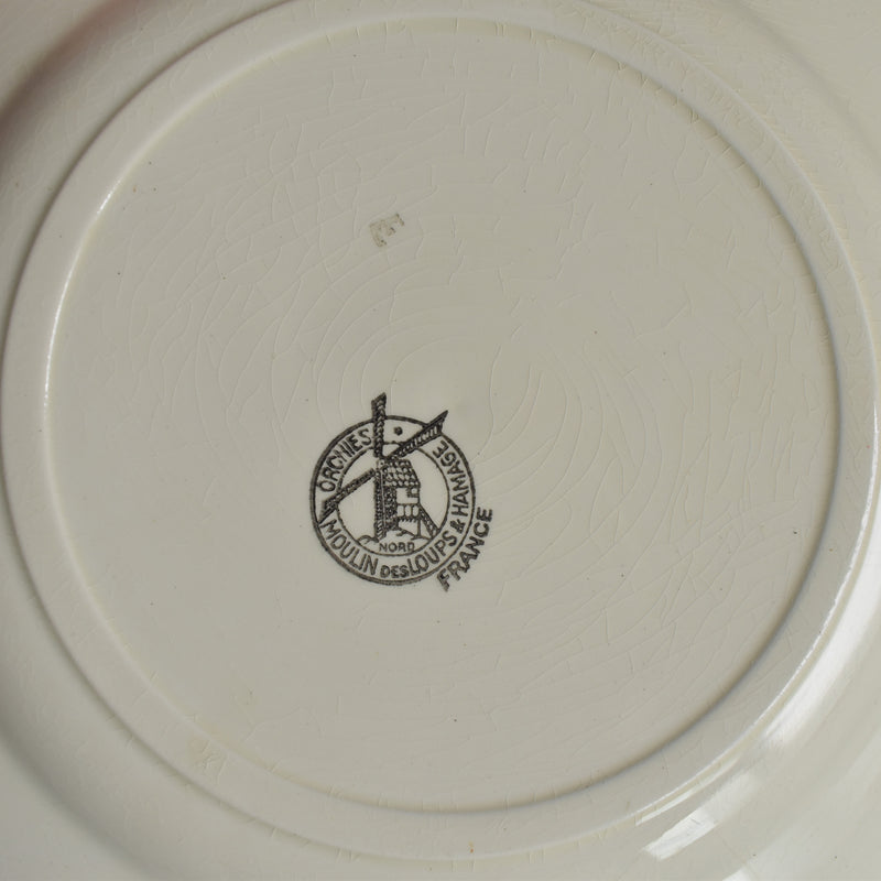 Vintage plate Moulin des Loups Raisin E
