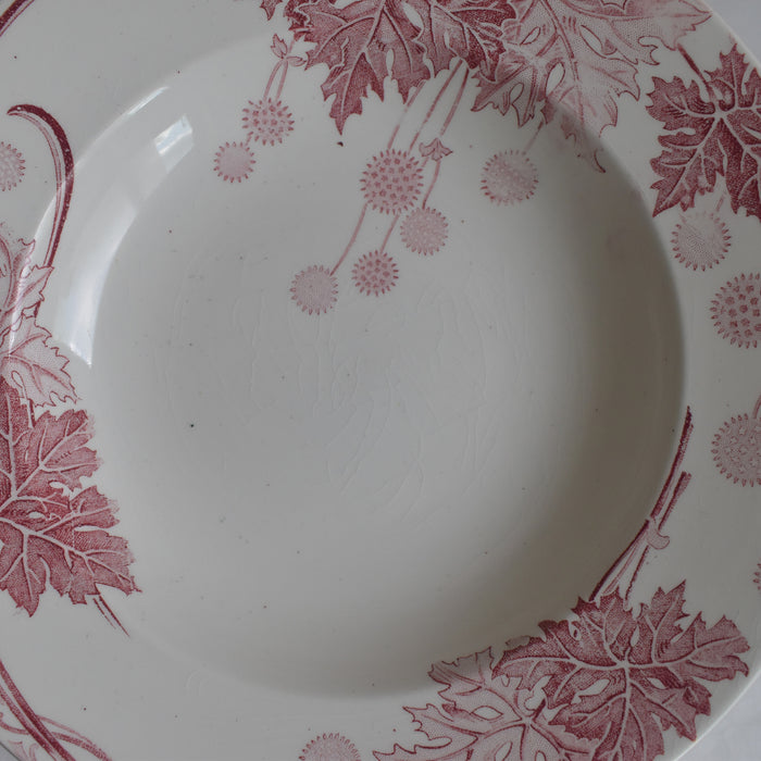 アンティーク深皿 K&Gリュネヴィル Platane A