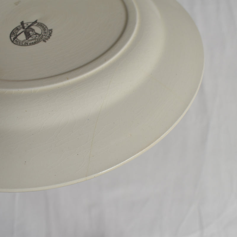Vintage plate Moulin des Loups Raisin E