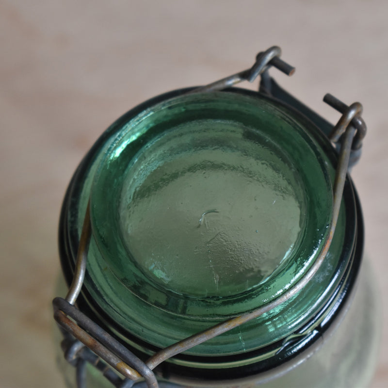 ヴィンテージ  ガラス　容器 L'ideal A