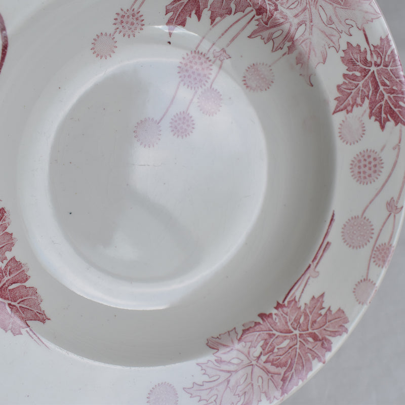 Antique Deep Plate K&G Luneville Platane A