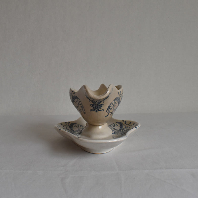 Antique Sauce Boat FL (Faience de Lyon) Joconde