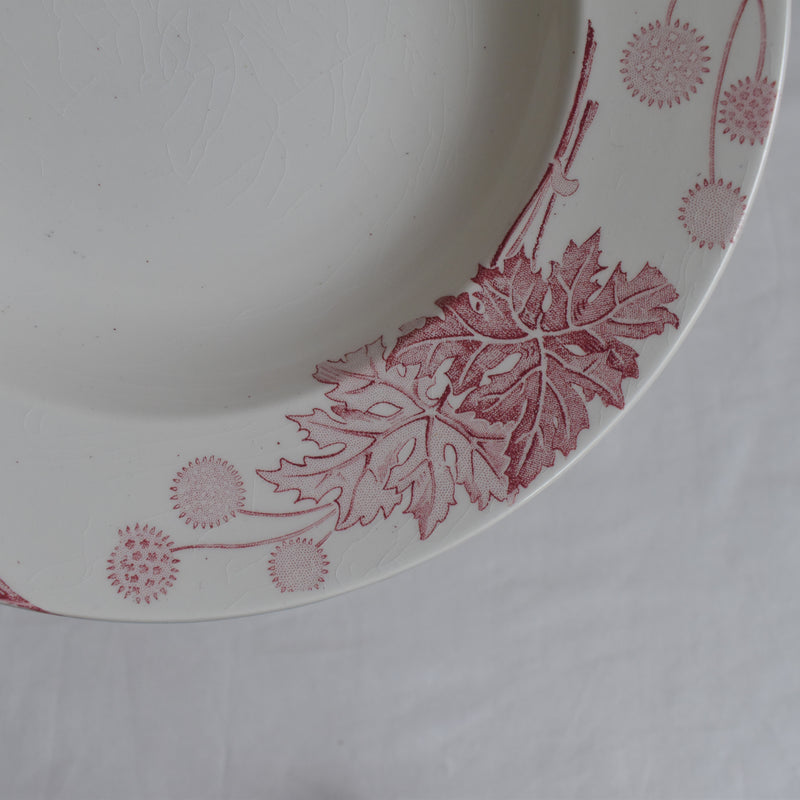 Antique Deep Plate K&G Luneville Platane A