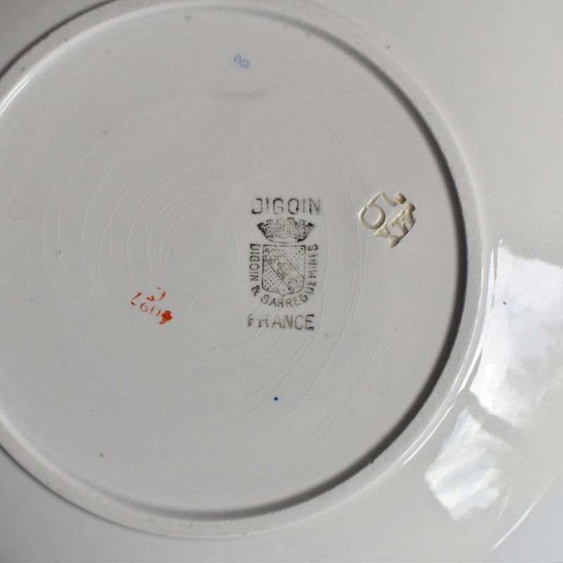 Vintage Dessert Plate Digoin & Sarreguemines 4027 E