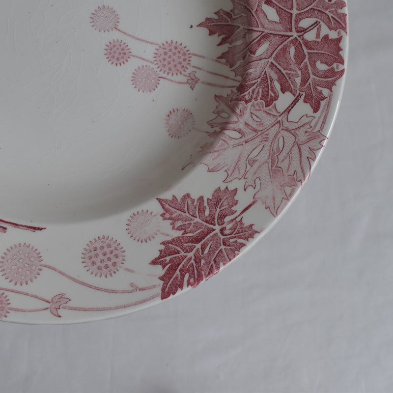 Antique Deep Plate K&G Luneville Platane A