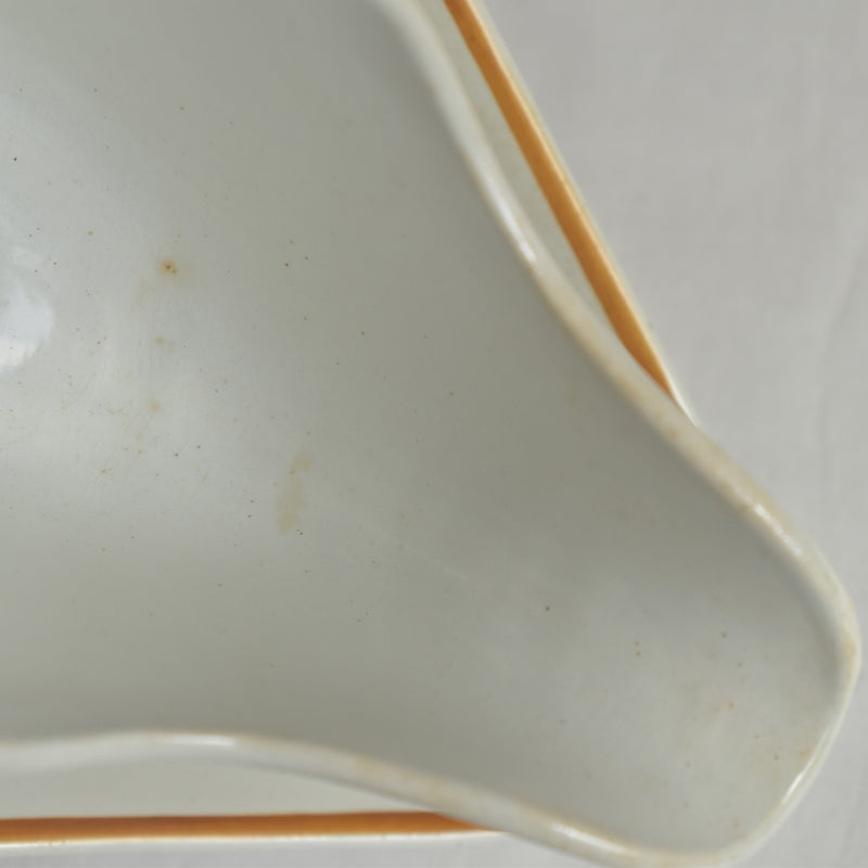 Vintage Sauce Boat Moulin des Loups Orange