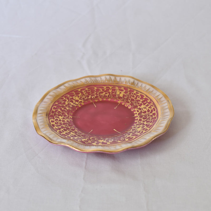 ア.ドラサンヴァル A.Dressinval コーヒーカップ＆ソーサー ピンク B