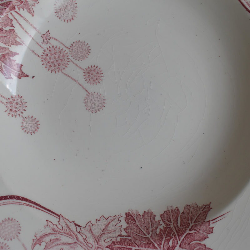 Antique Deep Plate K&G Luneville Platane A