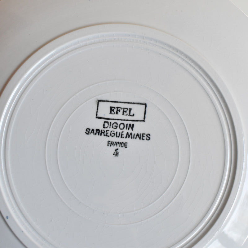 Vintage plate Digoin & Sarreguemines Efel C