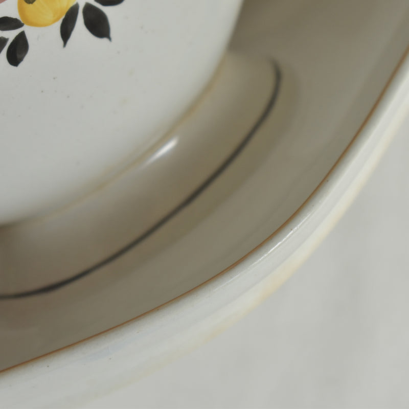 Vintage Sauce Boat Moulin des Loups Orange