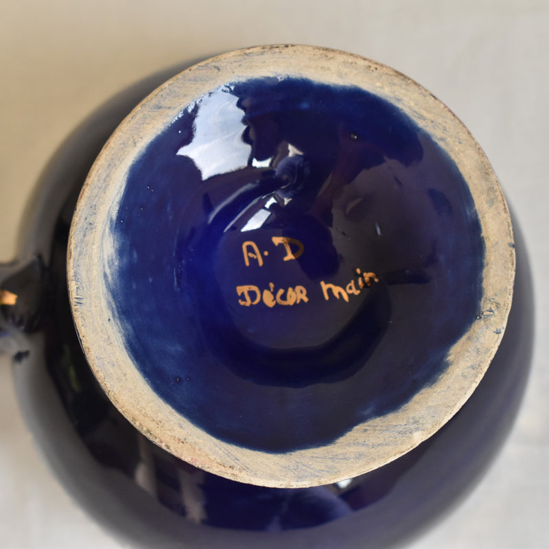 ア.ドラサンヴァル A.Dressinval チョコレートカップ ダークブルー A