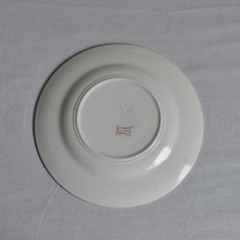 Antique Dessert Plate Lunéville Fontainebleau D