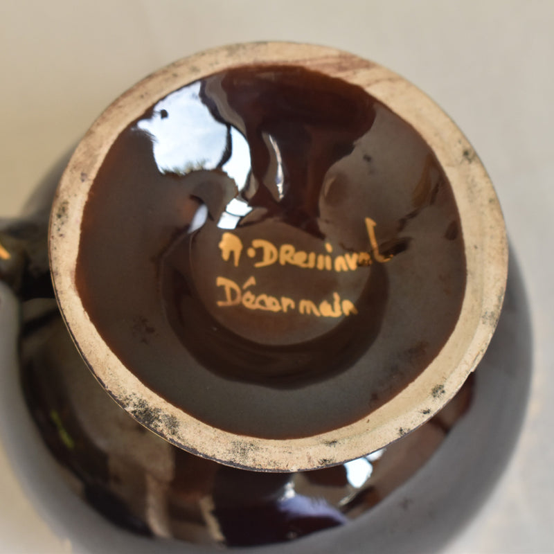 ア.ドラサンヴァル A.Dressinval チョコレートカップ ダークブルー A